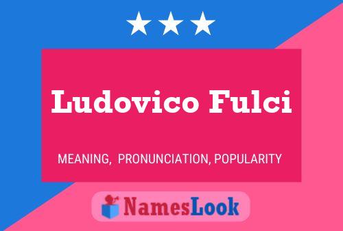 ملصق اسم Ludovico Fulci