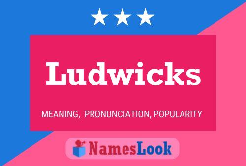 ملصق اسم Ludwicks