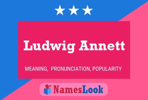 ملصق اسم Ludwig Annett