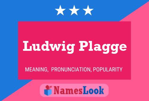 ملصق اسم Ludwig Plagge