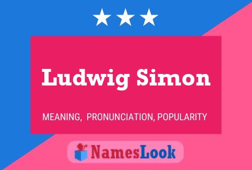 ملصق اسم Ludwig Simon