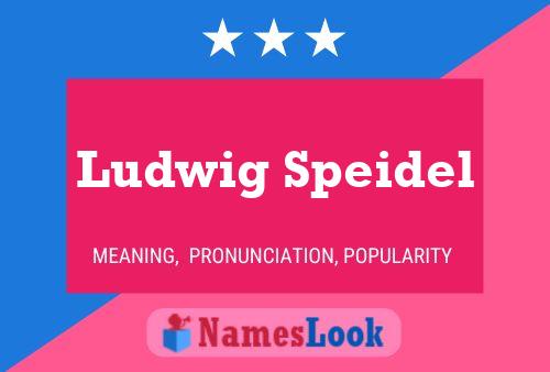 ملصق اسم Ludwig Speidel