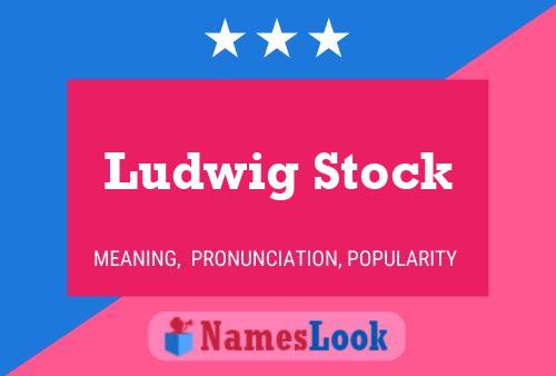 ملصق اسم Ludwig Stock