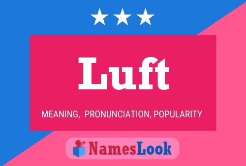 ملصق اسم Luft