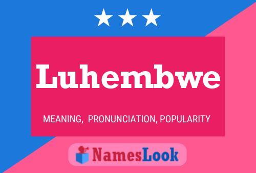 ملصق اسم Luhembwe