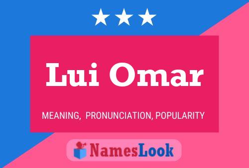 ملصق اسم Lui Omar