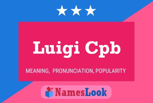 ملصق اسم Luigi Cpb