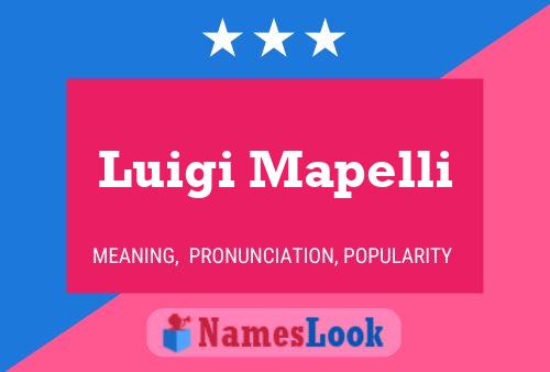 ملصق اسم Luigi Mapelli