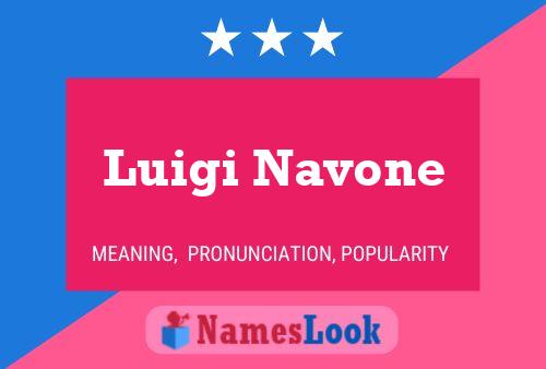 ملصق اسم Luigi Navone