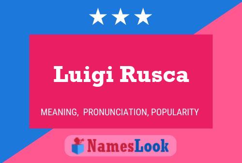 ملصق اسم Luigi Rusca