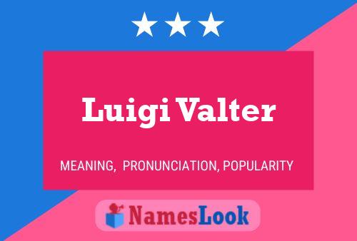 ملصق اسم Luigi Valter