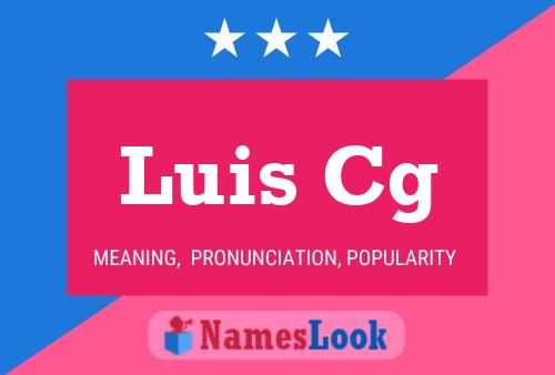 ملصق اسم Luis Cg