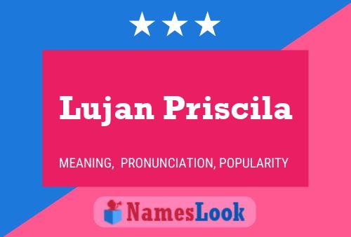 ملصق اسم Lujan Priscila