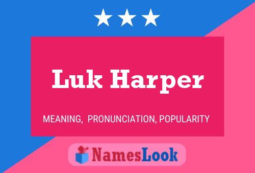 ملصق اسم Luk Harper