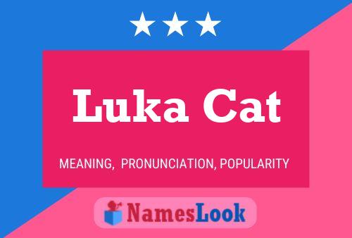 ملصق اسم Luka Cat