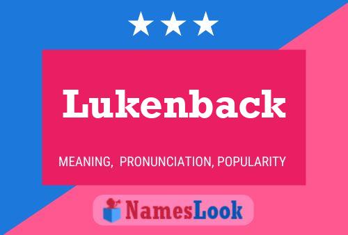 ملصق اسم Lukenback