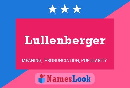 ملصق اسم Lullenberger