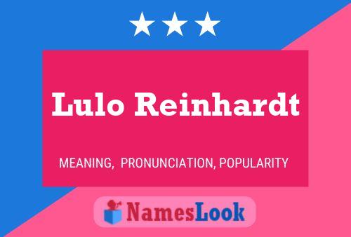 ملصق اسم Lulo Reinhardt