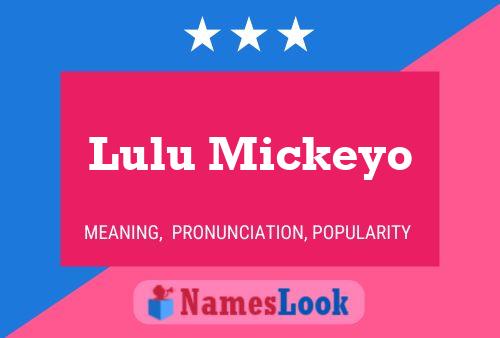 ملصق اسم Lulu Mickeyo