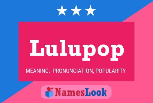 ملصق اسم Lulupop