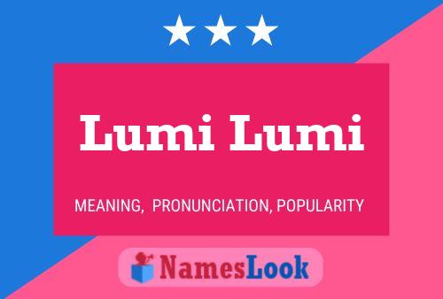 ملصق اسم Lumi Lumi