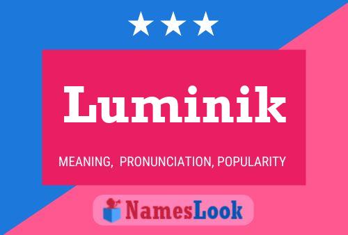 ملصق اسم Luminik