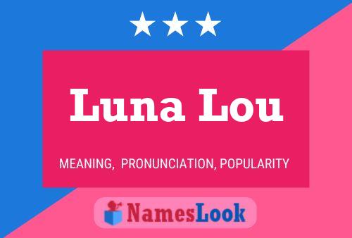 ملصق اسم Luna Lou