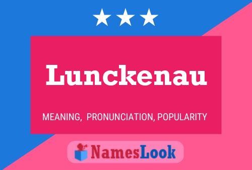 ملصق اسم Lunckenau