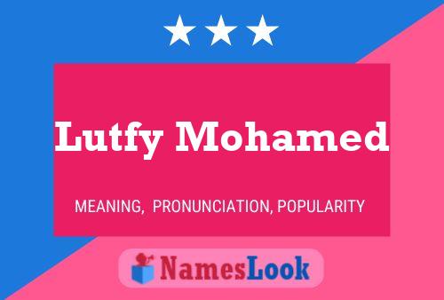 ملصق اسم Lutfy Mohamed