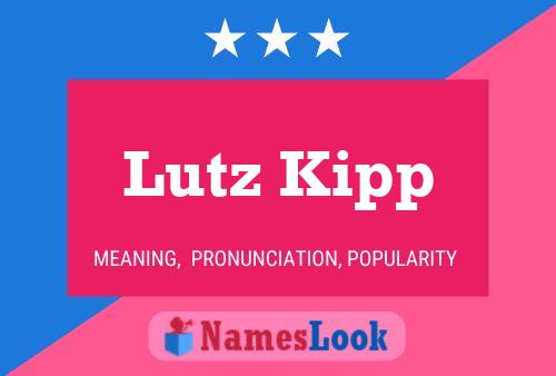 ملصق اسم Lutz Kipp