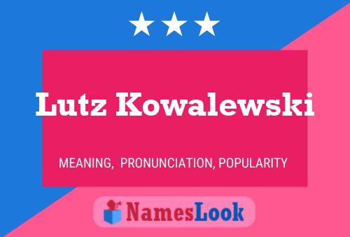 ملصق اسم Lutz Kowalewski