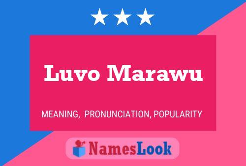 ملصق اسم Luvo Marawu