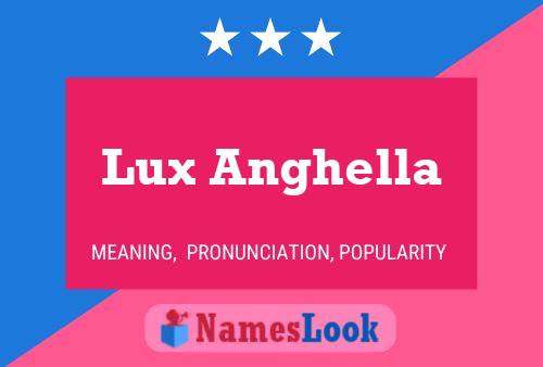 ملصق اسم Lux Anghella