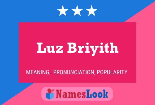 ملصق اسم Luz Briyith