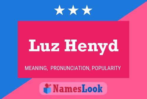 ملصق اسم Luz Henyd