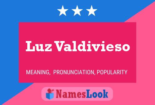 ملصق اسم Luz Valdivieso