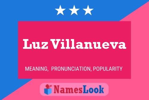 ملصق اسم Luz Villanueva