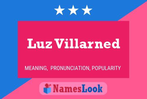 ملصق اسم Luz Villarned