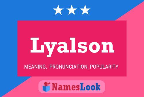 ملصق اسم Lyalson