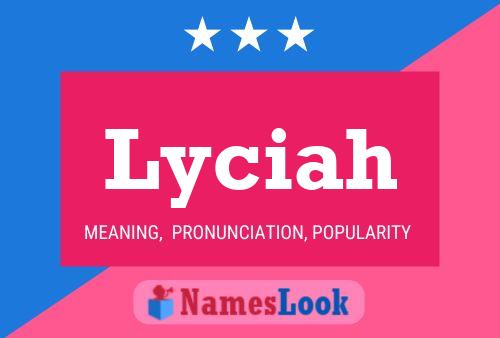 ملصق اسم Lyciah