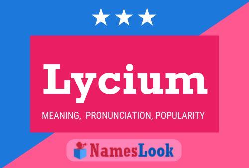 ملصق اسم Lycium