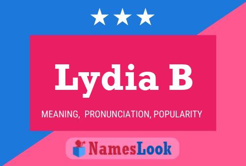 ملصق اسم Lydia B