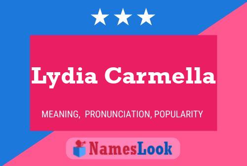 ملصق اسم Lydia Carmella