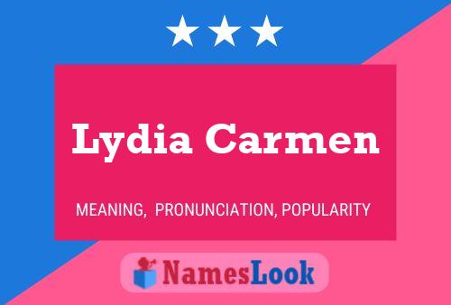 ملصق اسم Lydia Carmen