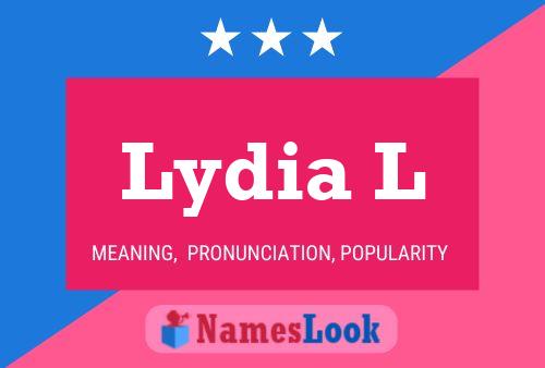 ملصق اسم Lydia L