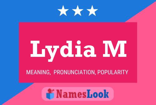 ملصق اسم Lydia M