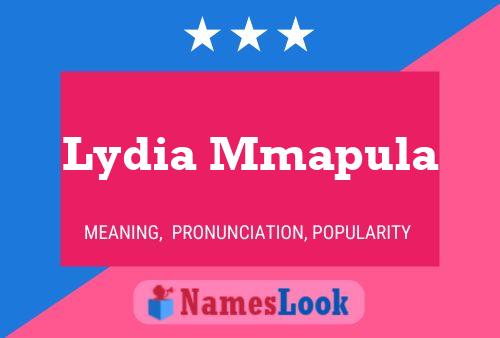 ملصق اسم Lydia Mmapula