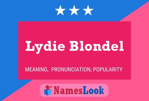 ملصق اسم Lydie Blondel