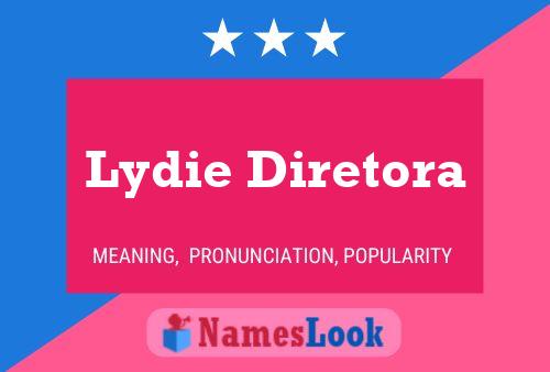 ملصق اسم Lydie Diretora