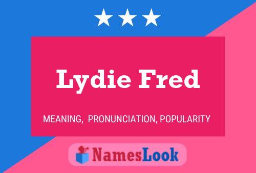 ملصق اسم Lydie Fred